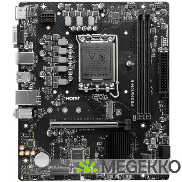 Grote foto msi pro h610m e moederbord intel h610 lga 1700 micro atx computers en software moederborden