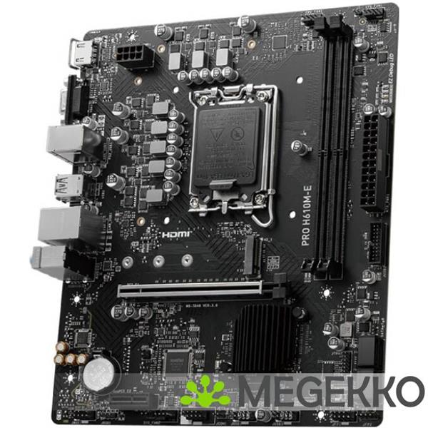Grote foto msi pro h610m e moederbord intel h610 lga 1700 micro atx computers en software moederborden