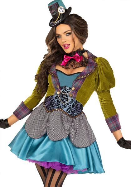 Grote foto mad hatter jurk dames fluweel leg avenue verzamelen overige verzamelingen