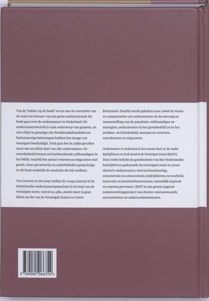 Grote foto ondernemers in nederland bedrijfsleven in nederland in de twintigste eeuw bint boeken overige boeken