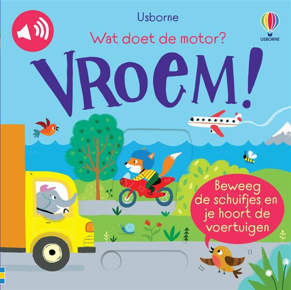 Grote foto wat doet de motor vroem usborne schuif en luister 1 boeken overige boeken