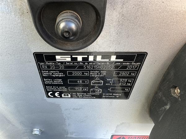 Grote foto vs 22060 elektrische triplex heftruck rx20 20 bj2017 vorkenspreider agrarisch heftrucks