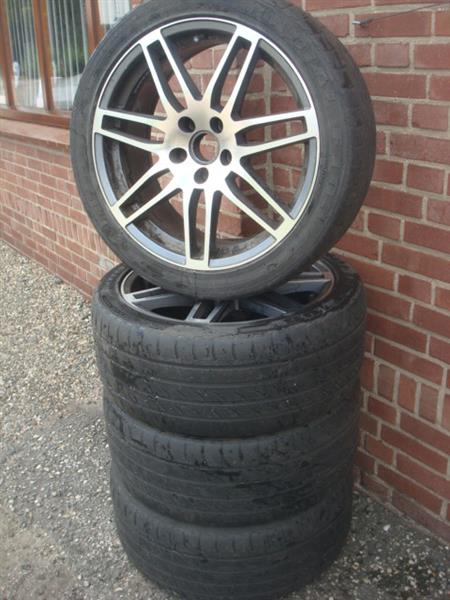 Grote foto 18 inch audi rs4 blechk velgen en banden 5x112 auto onderdelen banden en velgen