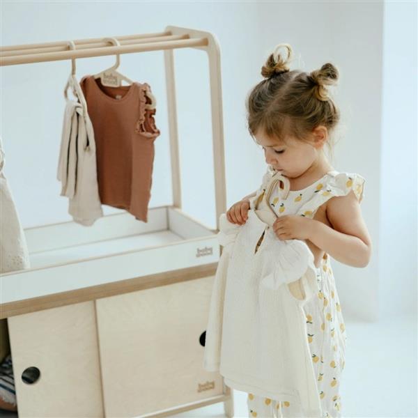 Grote foto modulaire montessori houten kinderkledingrek kledingrek module kinderen en baby complete kinderkamers