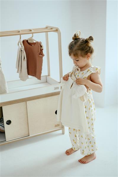 Grote foto modulaire montessori houten kinderkledingrek kledingrek module kinderen en baby complete kinderkamers