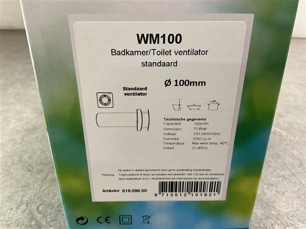 Grote foto nedco wm100 bad toiletventilator doe het zelf en verbouw luchtverdeeltechniek