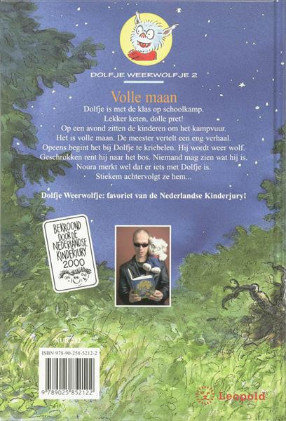 Grote foto volle maan dolfje weerwolfje 2 boeken jeugd 13 jaar en ouder