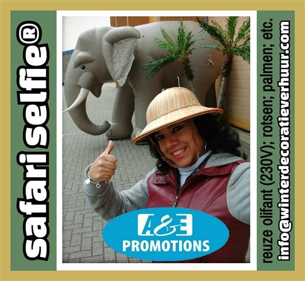 Grote foto rots props verhuur olifant neushoorn safari items hobby en vrije tijd feestartikelen verhuur
