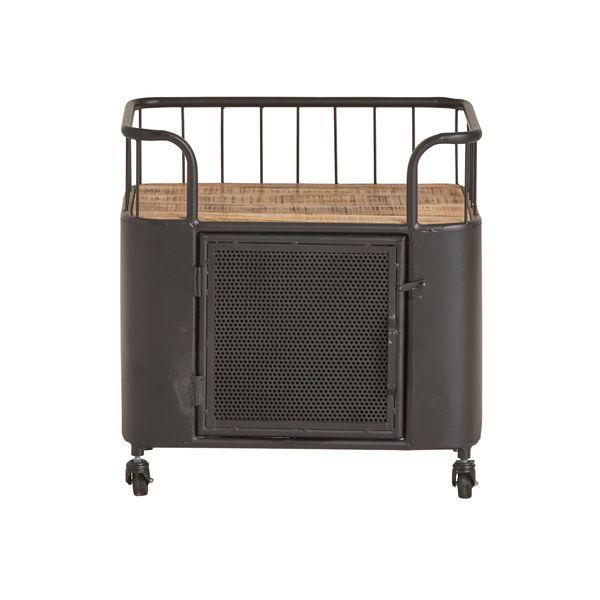 Grote foto trolleytafel wire met deur huis en inrichting eettafels