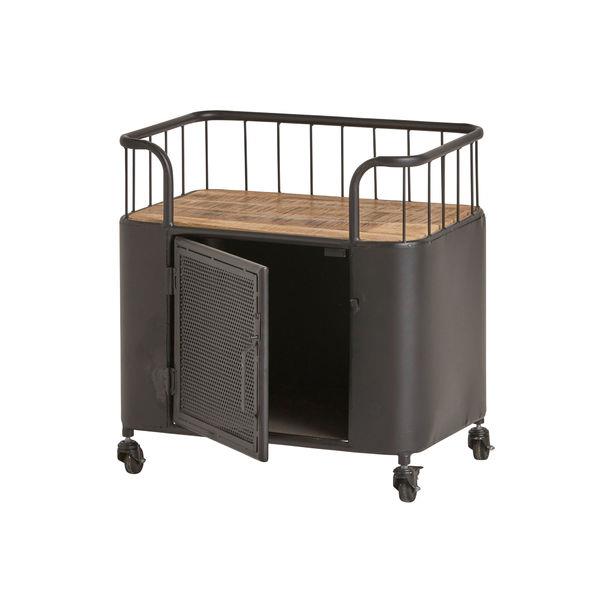 Grote foto trolleytafel wire met deur huis en inrichting eettafels