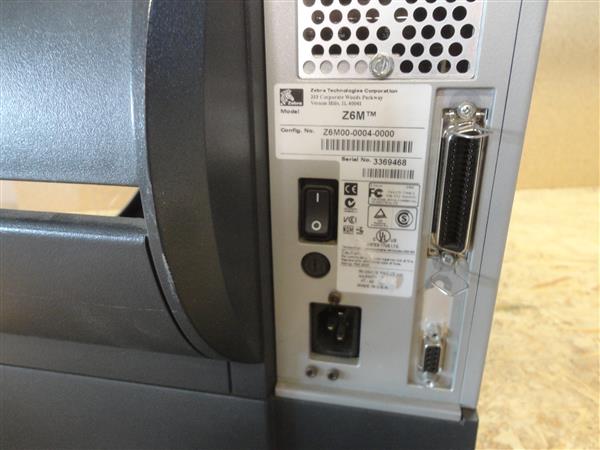 Grote foto zebra z6m thermal transfer barcode label printer 200dpi parallel serial computers en software printers