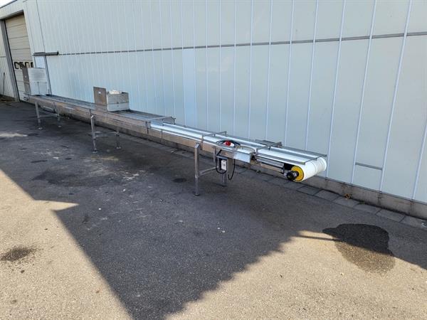 Grote foto schouten vlakke transportband 1070 x 50 cm rvs agrarisch transportbanden