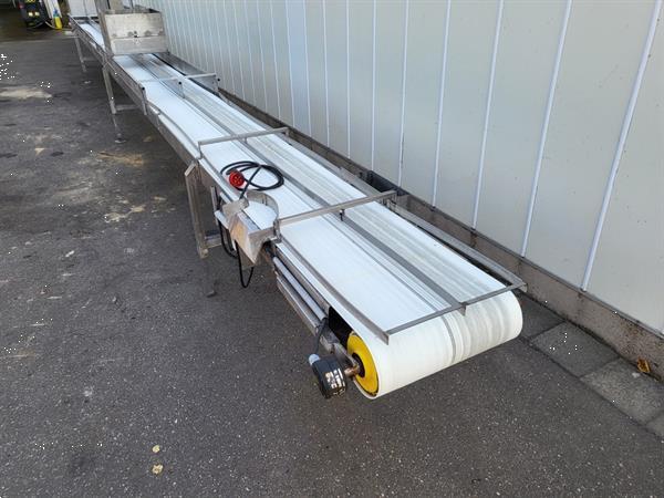 Grote foto schouten vlakke transportband 1070 x 50 cm rvs agrarisch transportbanden