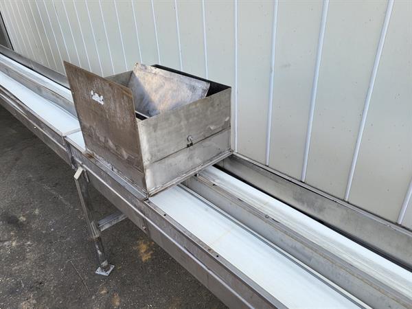 Grote foto schouten vlakke transportband 1070 x 50 cm rvs agrarisch transportbanden
