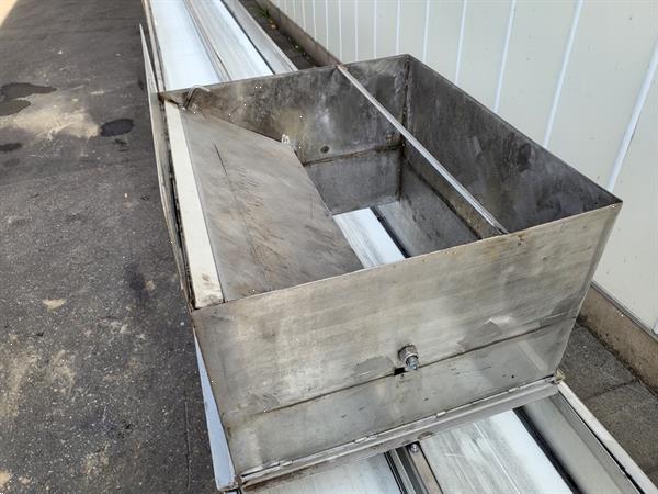 Grote foto schouten vlakke transportband 1070 x 50 cm rvs agrarisch transportbanden