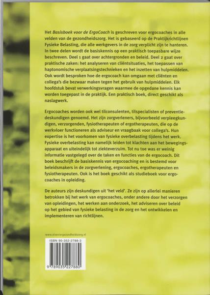 Grote foto basisboek voor de ergocoach boeken wetenschap