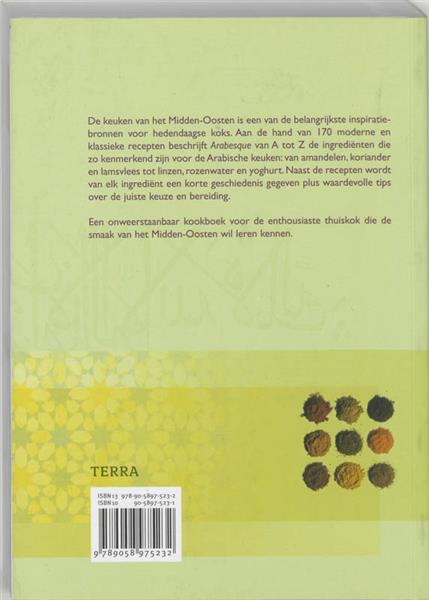 Grote foto arabesque boeken kookboeken