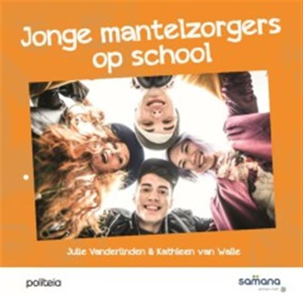 Grote foto jonge mantelzorgers op school boeken studieboeken