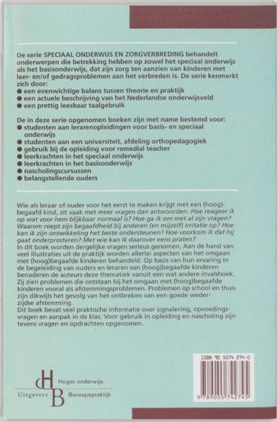 Grote foto omgaan met hoog begaafde kinderen speciaal onderwijs en zorgverbreding boeken studieboeken