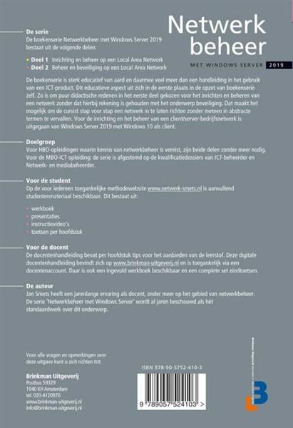 Grote foto netwerkbeheer met windows server 2019 deel 2 boeken overige boeken