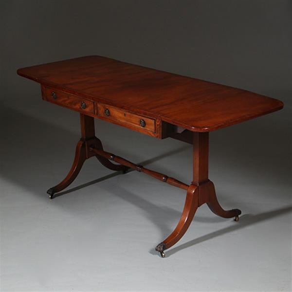Grote foto regencys stijl wandtafel of kleine schrijftafel ca 1900 no.260660 antiek en kunst stoelen en banken