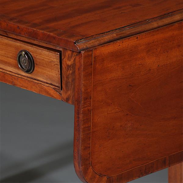 Grote foto regencys stijl wandtafel of kleine schrijftafel ca 1900 no.260660 antiek en kunst stoelen en banken