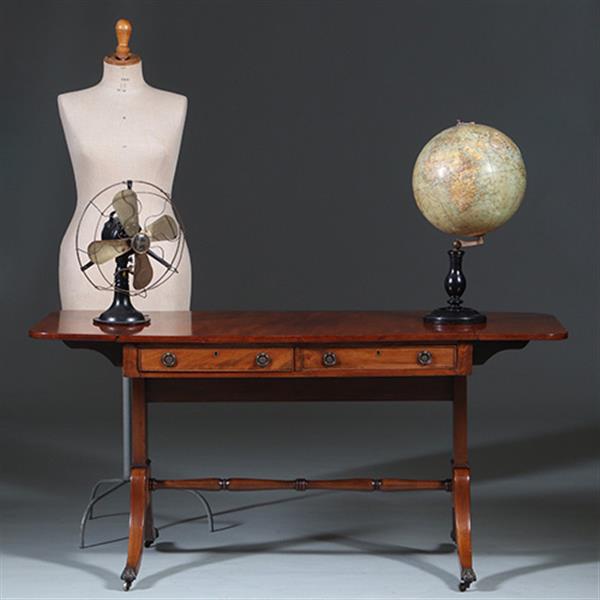 Grote foto regencys stijl wandtafel of kleine schrijftafel ca 1900 no.260660 antiek en kunst stoelen en banken
