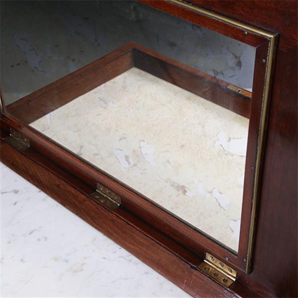 Grote foto hollandse lodewijk xvi wandtafel als schenktafel in mahonie met verguld messing no.260665 antiek en kunst stoelen en banken