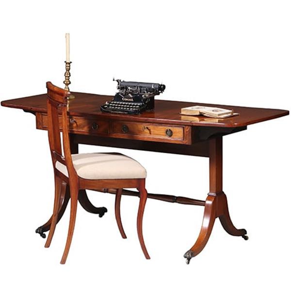 Grote foto regencys stijl wandtafel of kleine schrijftafel ca 1900 no.260660 antiek en kunst stoelen en banken