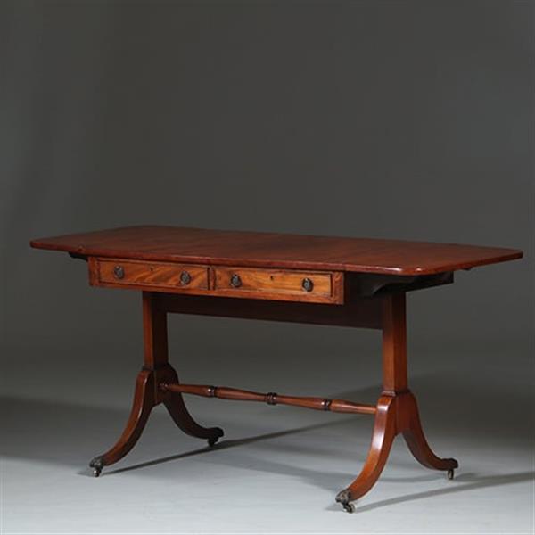 Grote foto regencys stijl wandtafel of kleine schrijftafel ca 1900 no.260660 antiek en kunst stoelen en banken