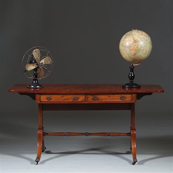 Grote foto regencys stijl wandtafel of kleine schrijftafel ca 1900 no.260660 antiek en kunst stoelen en banken