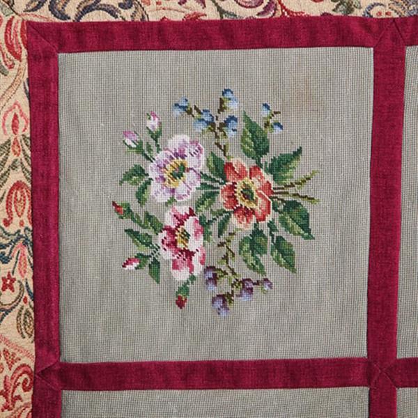 Grote foto wandkleed 6 verschillende carr s met bloemen in kader van floraal tapisserie no.262105 antiek en kunst overige in antiek gebruiksvoorwerpen