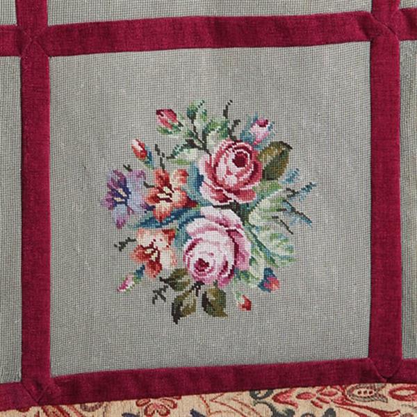 Grote foto wandkleed 6 verschillende carr s met bloemen in kader van floraal tapisserie no.262105 antiek en kunst overige in antiek gebruiksvoorwerpen