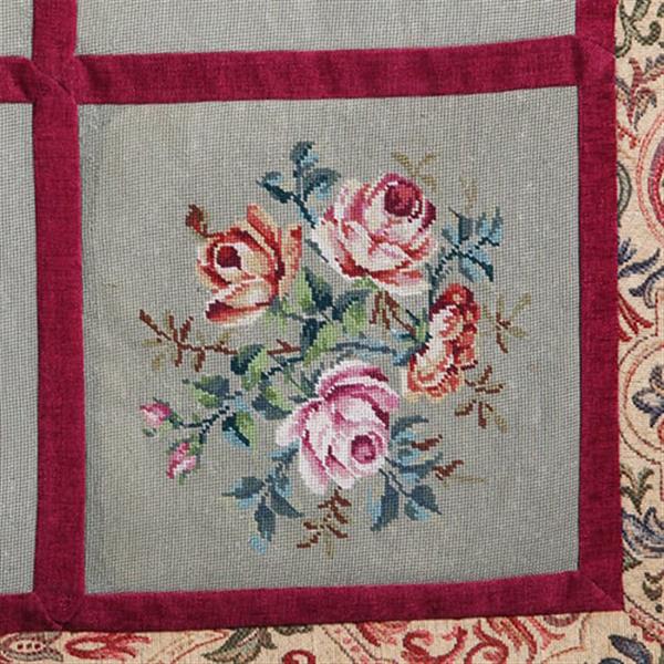 Grote foto wandkleed 6 verschillende carr s met bloemen in kader van floraal tapisserie no.262105 antiek en kunst overige in antiek gebruiksvoorwerpen