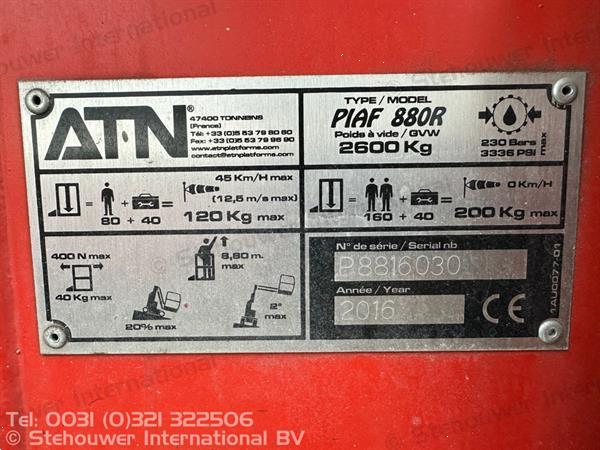 Grote foto atn piaf 880r masthoogwerker mast moogwerker roterend bj 2016 doe het zelf en verbouw hoogwerkers