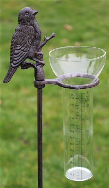 Grote foto regenmeter vogel gietijzer rm150 tuin en terras tuindecoratie
