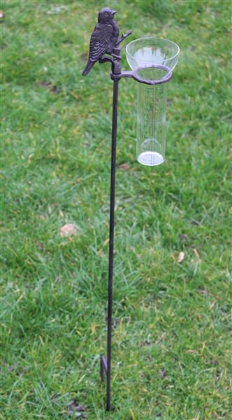 Grote foto regenmeter vogel gietijzer rm150 tuin en terras tuindecoratie