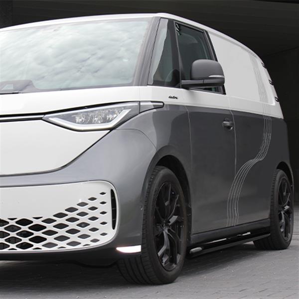 Grote foto sidebars zwart rvs volkswagen id.buzz 2022 auto onderdelen overige auto onderdelen