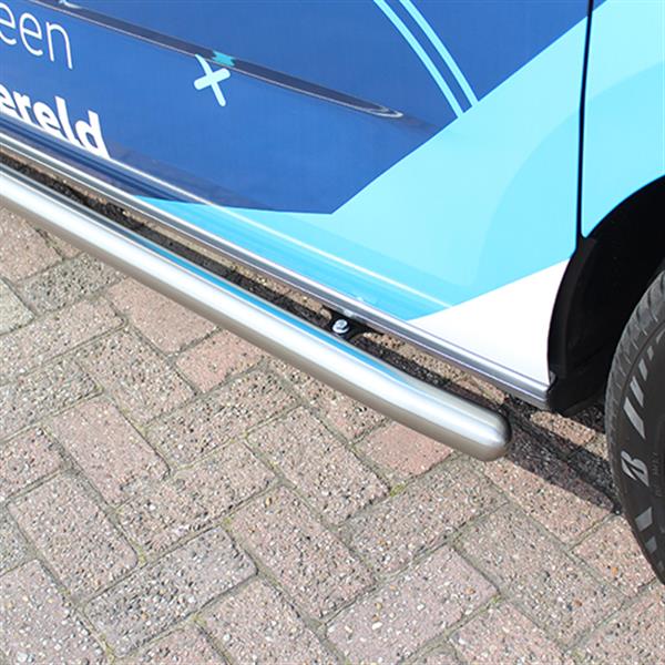 Grote foto sidebars rvs zilver volkswagen multivan t7 2022 auto onderdelen overige auto onderdelen