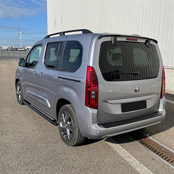 Grote foto sidebars zwart rvs toyota proace city 2019 auto onderdelen overige auto onderdelen