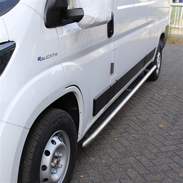 Grote foto sidebars rvs zilver fiat e ducato 2022 2024 auto onderdelen overige auto onderdelen
