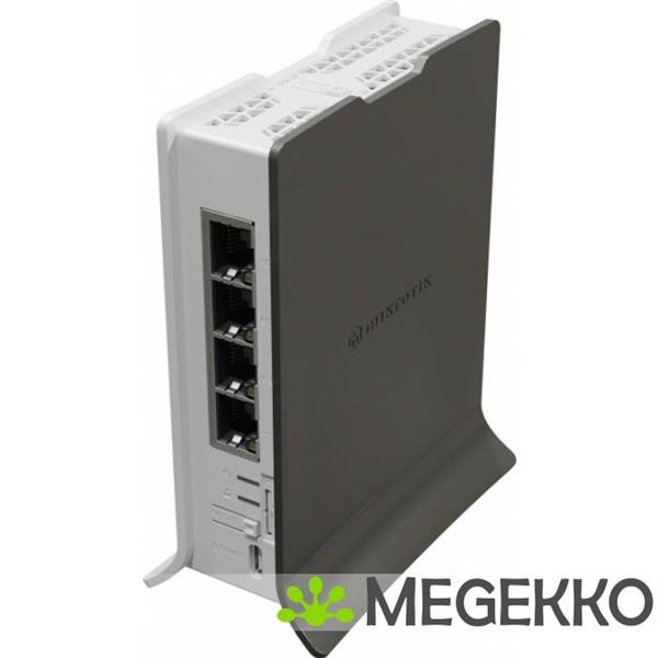 Grote foto mikrotik hap ax lite lte6 draadloze router gigabit ethernet single band 2.4 ghz grijs wit computers en software netwerkkaarten routers en switches