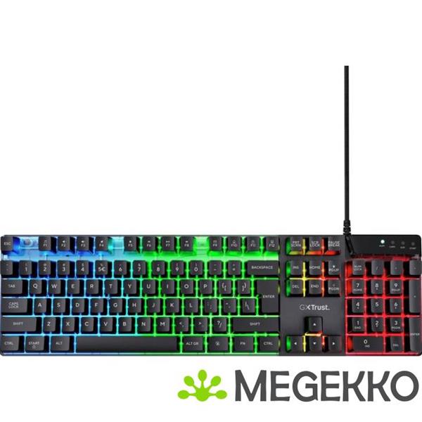 Grote foto trust gxt 835 azor qwerty us gaming toetsenbord computers en software toetsenborden