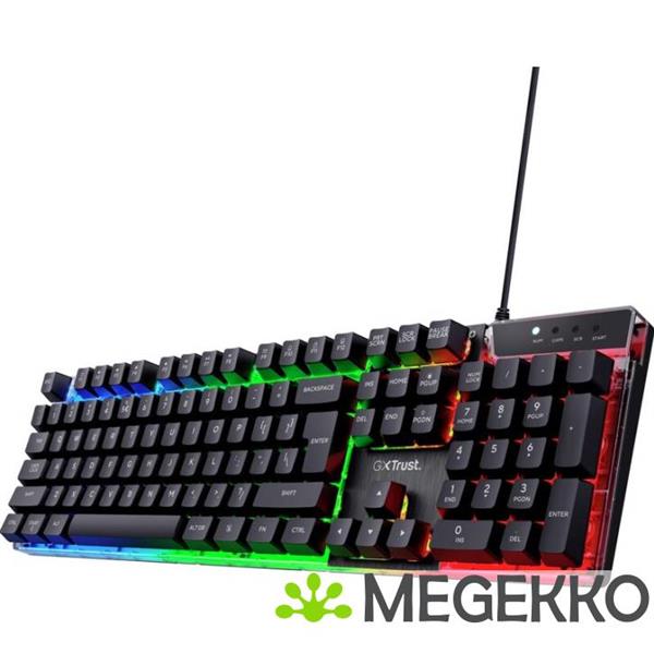 Grote foto trust gxt 835 azor qwerty us gaming toetsenbord computers en software toetsenborden