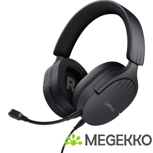 Grote foto trust gxt 489 fayzo gaming headset zwart audio tv en foto koptelefoons