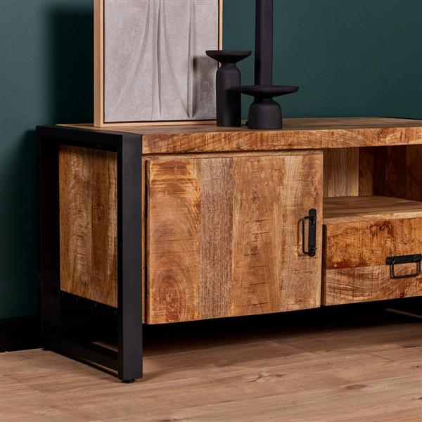 Grote foto tv meubel boaz 1 lade 1 open vak 110x45x55 cm huis en inrichting eettafels