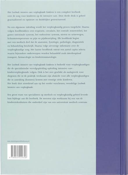 Grote foto leerboek intensive care verpleegkunde kinderen boeken wetenschap