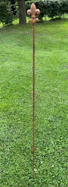 Grote foto plantensteun franse lelie met 2 ogen 114 5 cm. ps530 tuin en terras overige tuin en terras