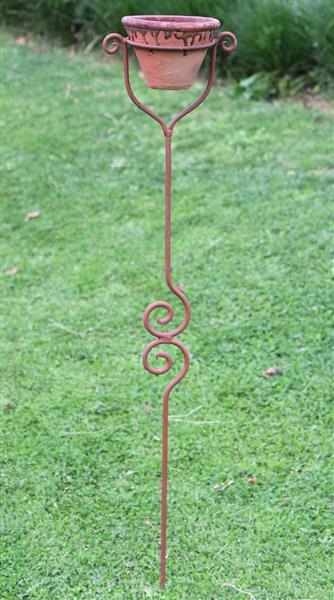 Grote foto bloempothouder op hoge steker 116cm. bph373 tuin en terras overige tuin en terras
