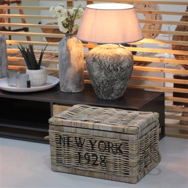 Grote foto rieten kist new york huis en inrichting kisten